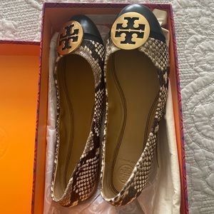 Tory Burch Snakeskin ballet flats